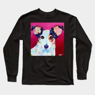 Fox terrier painting - Juno Long Sleeve T-Shirt